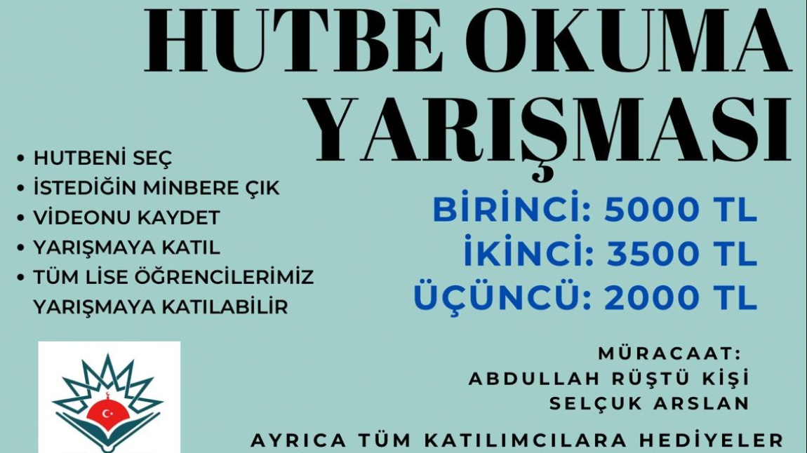 Lise Öğrencileri Arası Hutbe Okuma Yarışması